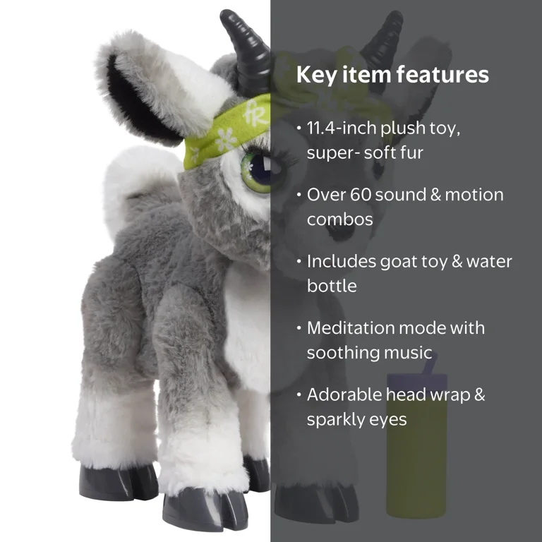 furReal Daisy the Yoga Goat Interactive Plush, 11-inch - Walmart.com