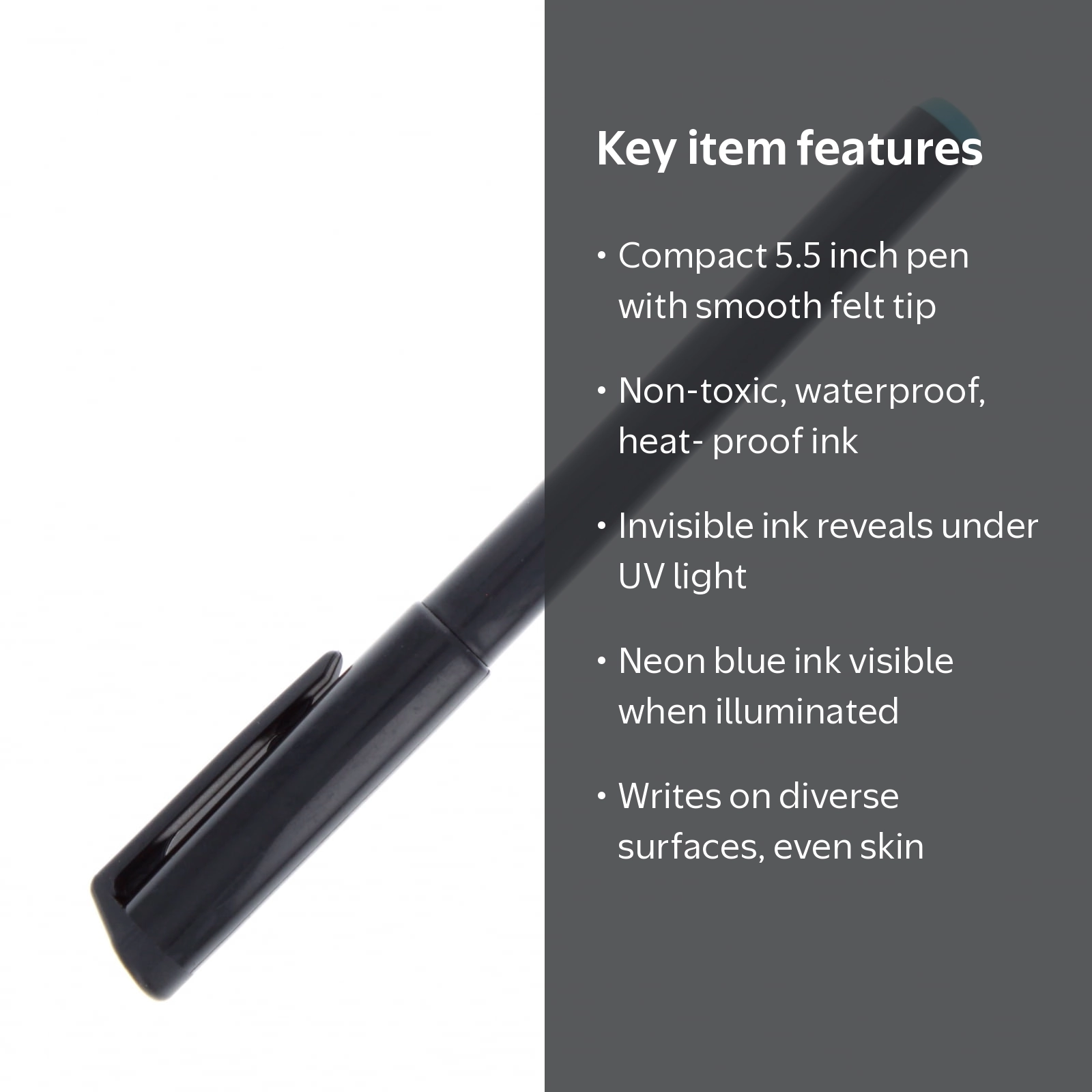 UV Spy Pen Invisible Ink Security Marker Blue - Walmart.com