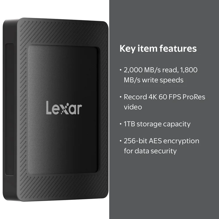 Lexar SL500 Portable USB 3.2 Gen 2x2 SSD with Magnetic Set (1 TB