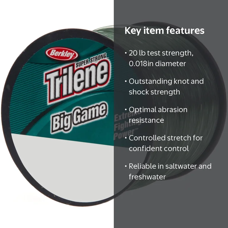 Berkley, Trilene® Big Game™ Monofilament Fishing Line, 20 lb