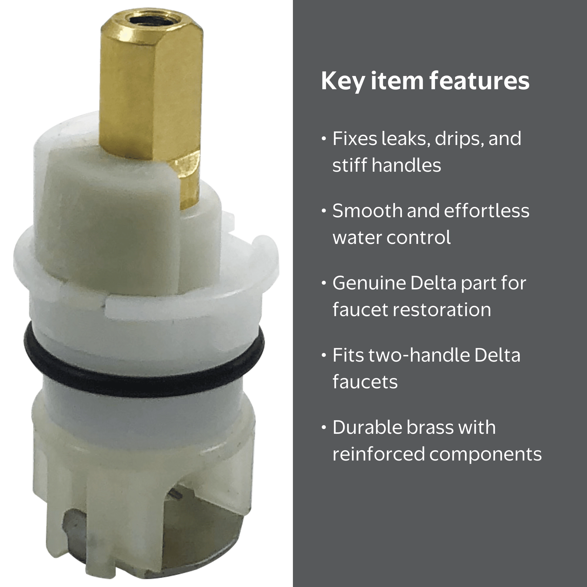 Delta Hot/Cold Brass Stem Assembly for Faucets RP25513 - Walmart.com