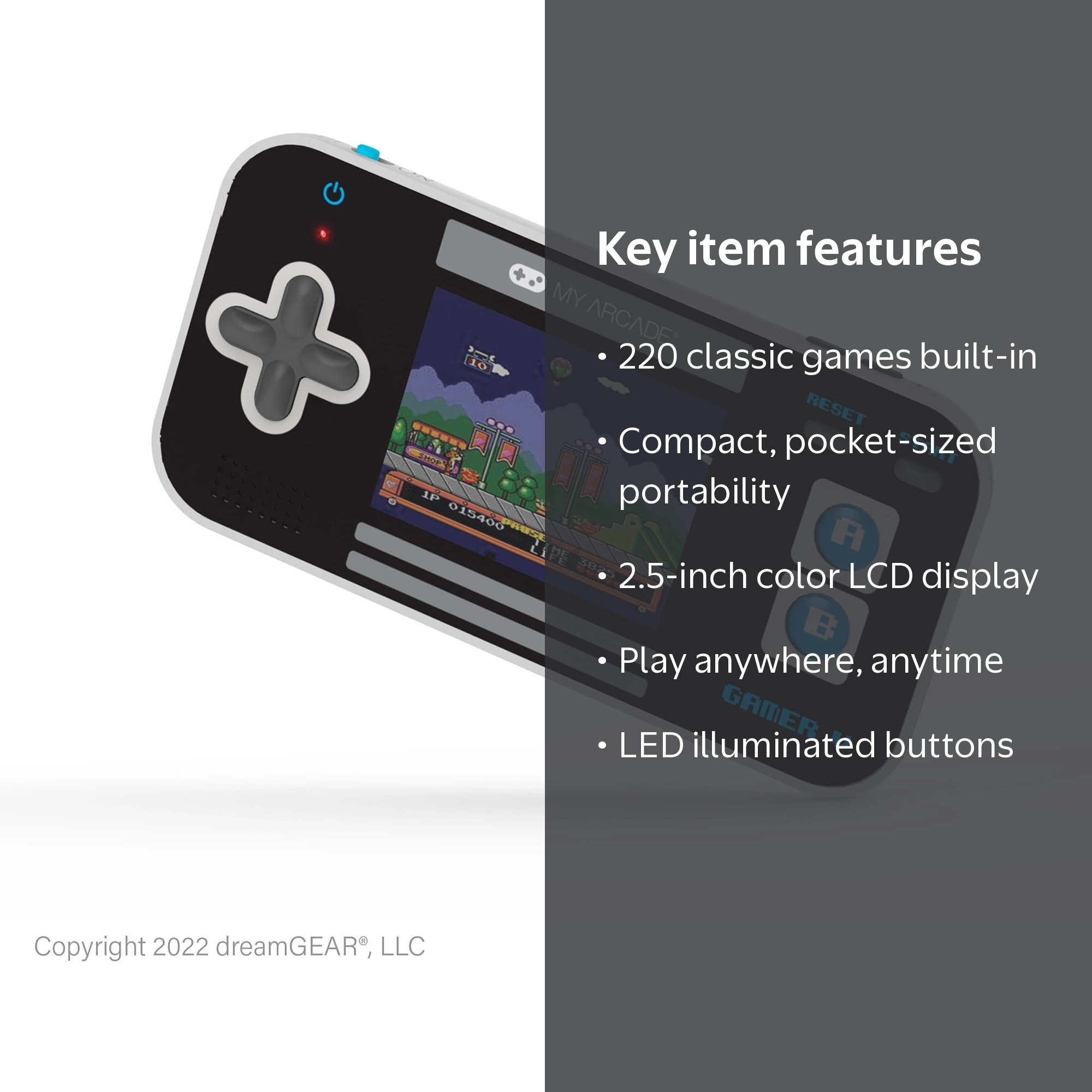 My Arcade Gamer V 220-in-1 Handheld Game System with 2.5