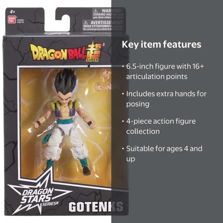 Bandai Dragon Ball Super Dragon Stars Gotenks Action Figure Set, 4