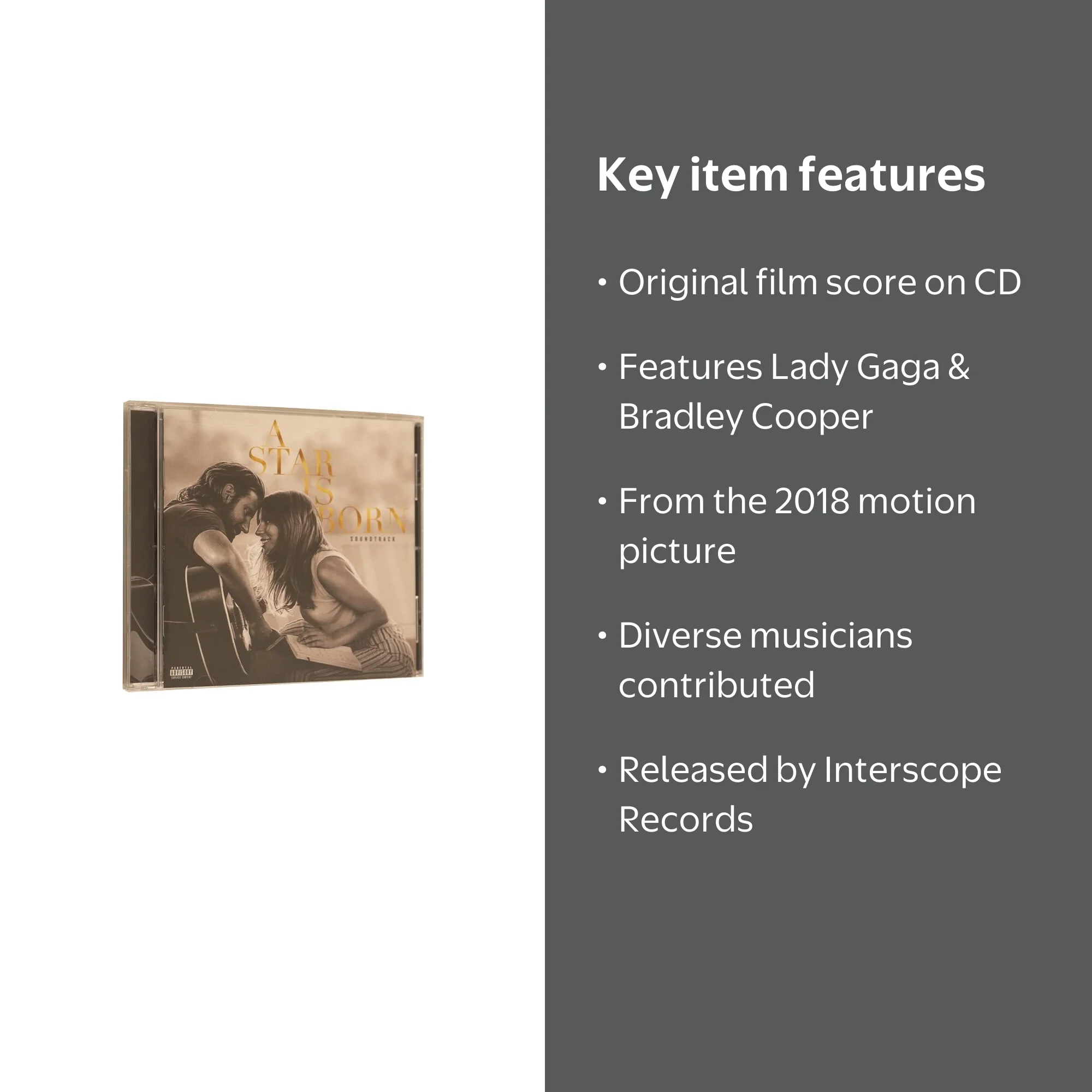 2discs LP Lady Gaga, Bradley Cooper A Star Is Born Soundtrack B002872601 Interscope Records 未開封 /00660 Lady Gaga, Bradley Cooper – A Star Is Born Soundtrack – 2 x Vinyl