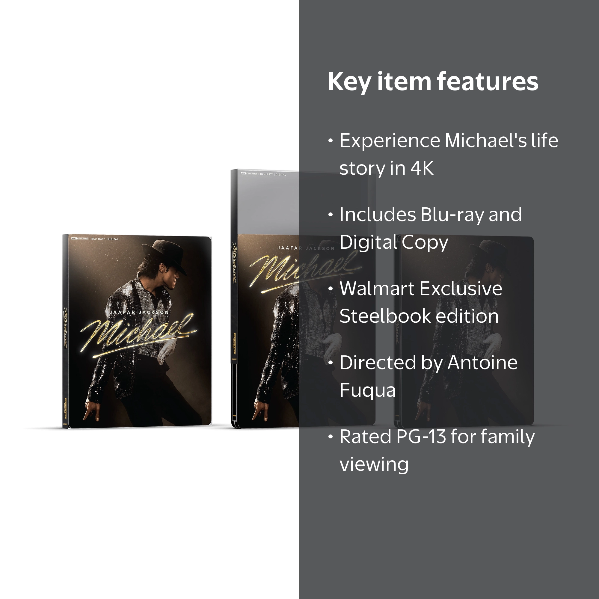 Michael (2026) (Steelbook) (Walmart Exclusive) (4K Ultra HD + Blu