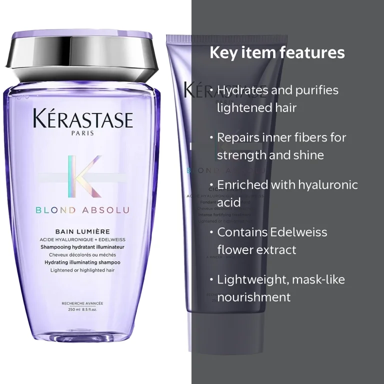 K√©rastase, Blond Absolu Hydrating Shampoo and Conditioner, 8.5