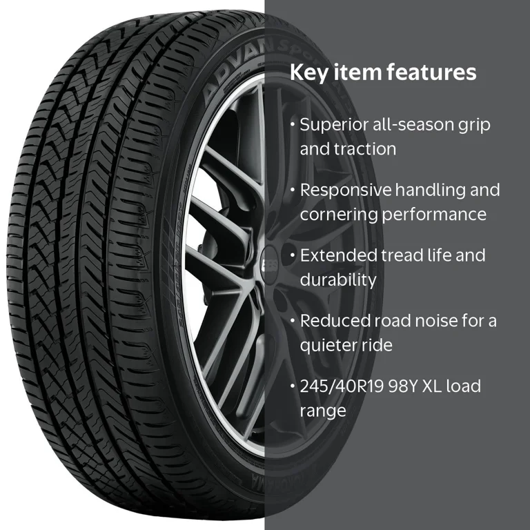 Yokohama Advan Sport A/S Plus UHP All Season 245/40R19 98Y XL
