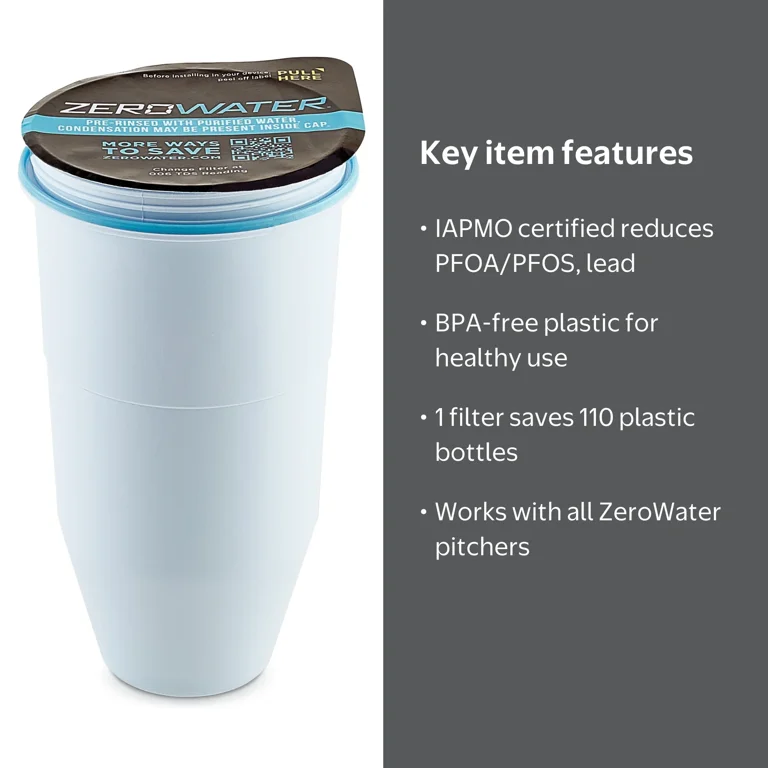 ZeroWater, Water Filter Replacement, 5-stage, 1 Pack - Walmart.com