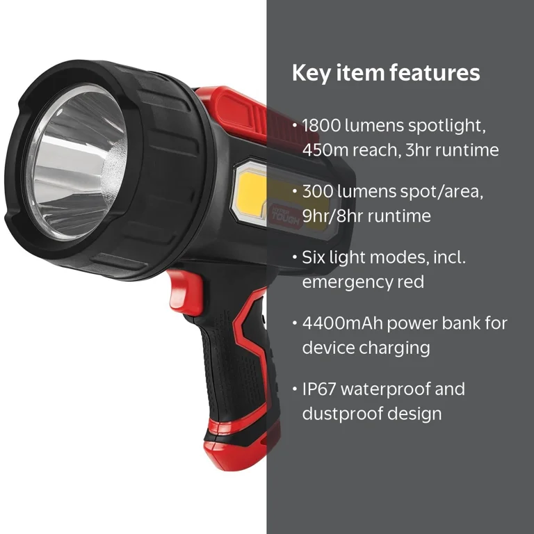 1800 lumens rechargeable flashlight High-Powered Waterproof – Lion Power Optics The Davinci 1800L LED flashlight has a rugged Fenix LD35R Rechargeable Flashlight Black