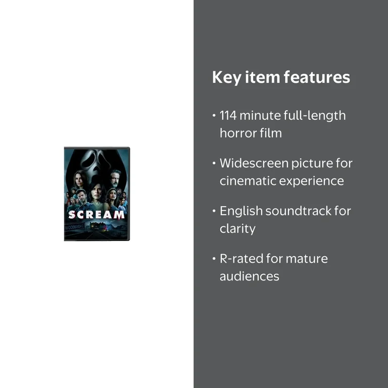 Paramount Scream DVD Horror Movie with Legacy Cast Neve Campbell