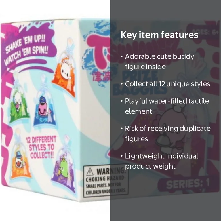 Tsunameez Mystery Prize Baggies Series 1 - 12 Unique Styles Water