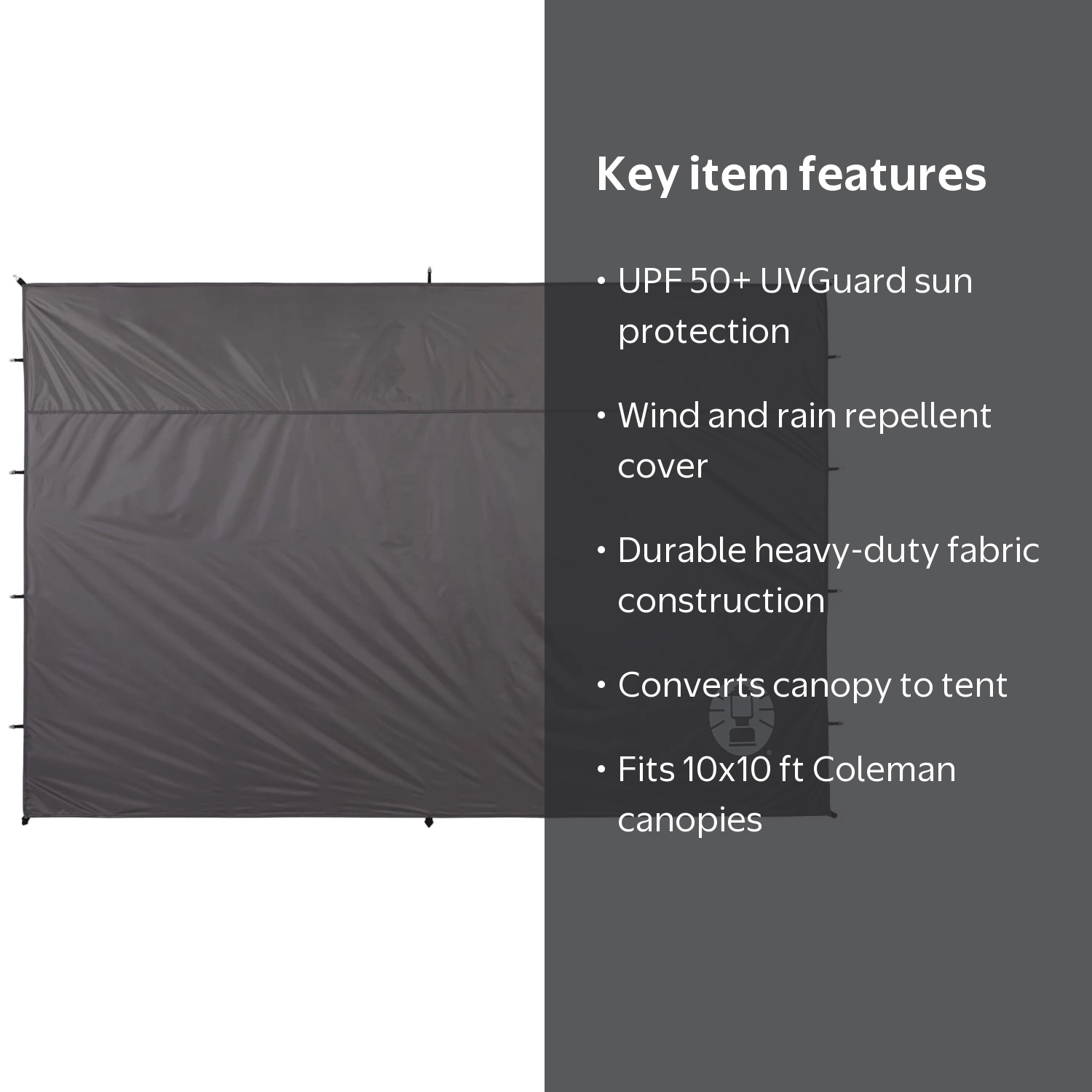 Coleman Sunwall Accessory for 10 x 10 Square Canopy Sun Shelter
