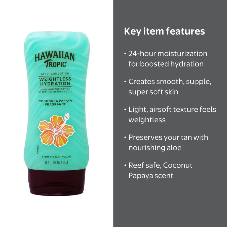 Hawaiian Tropic Silk Hydration Weightless After Sun Gel Lotion