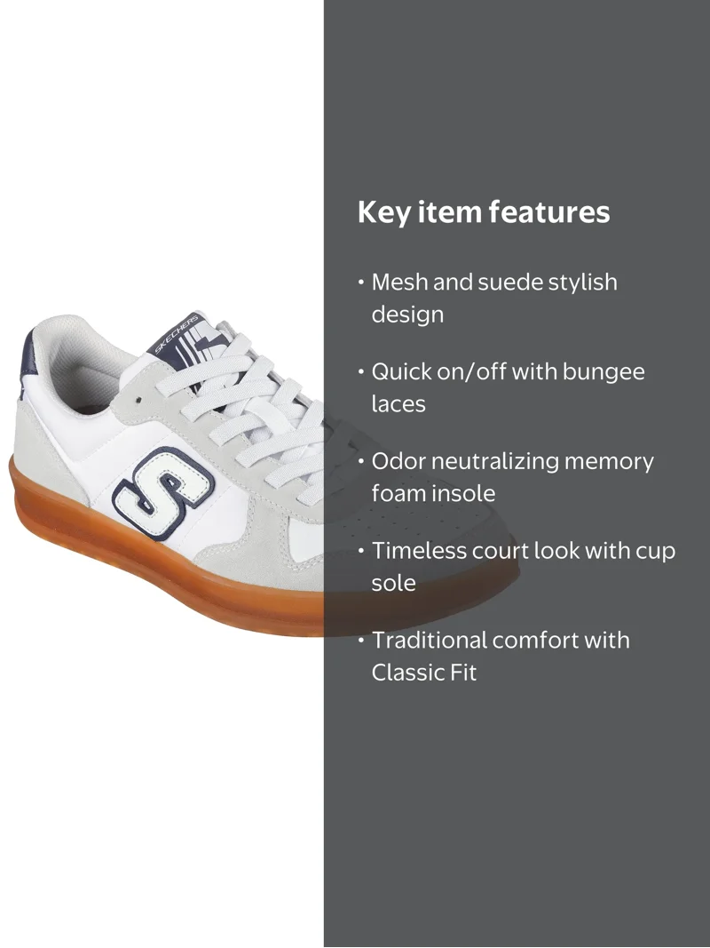 Skechers Men's New Wave Bungee Lace Cup Sneaker - Walmart.com