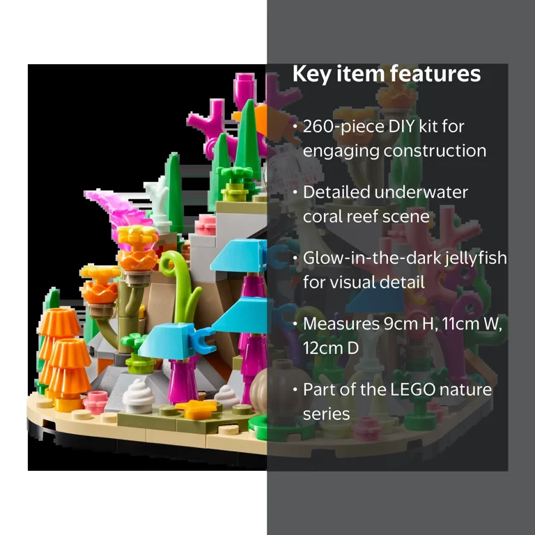 LEGO Coral Reef Diorama 260pcs Ocean Marine Sea Underwater World