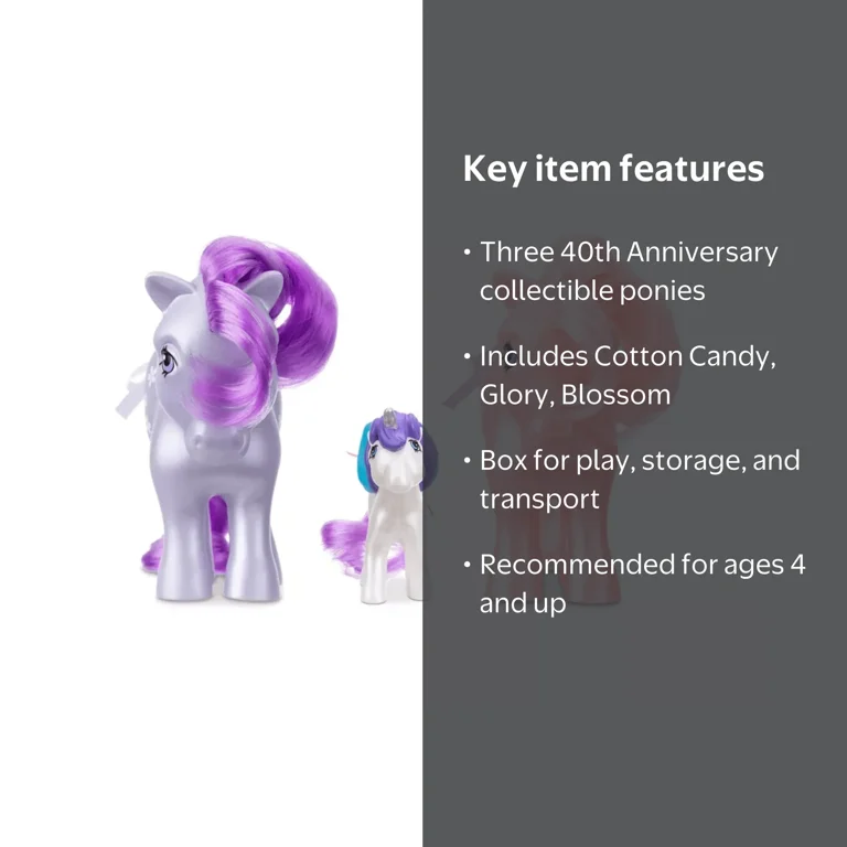 My Little Pony Original Collection Cotton Candy, Glory & Blossom