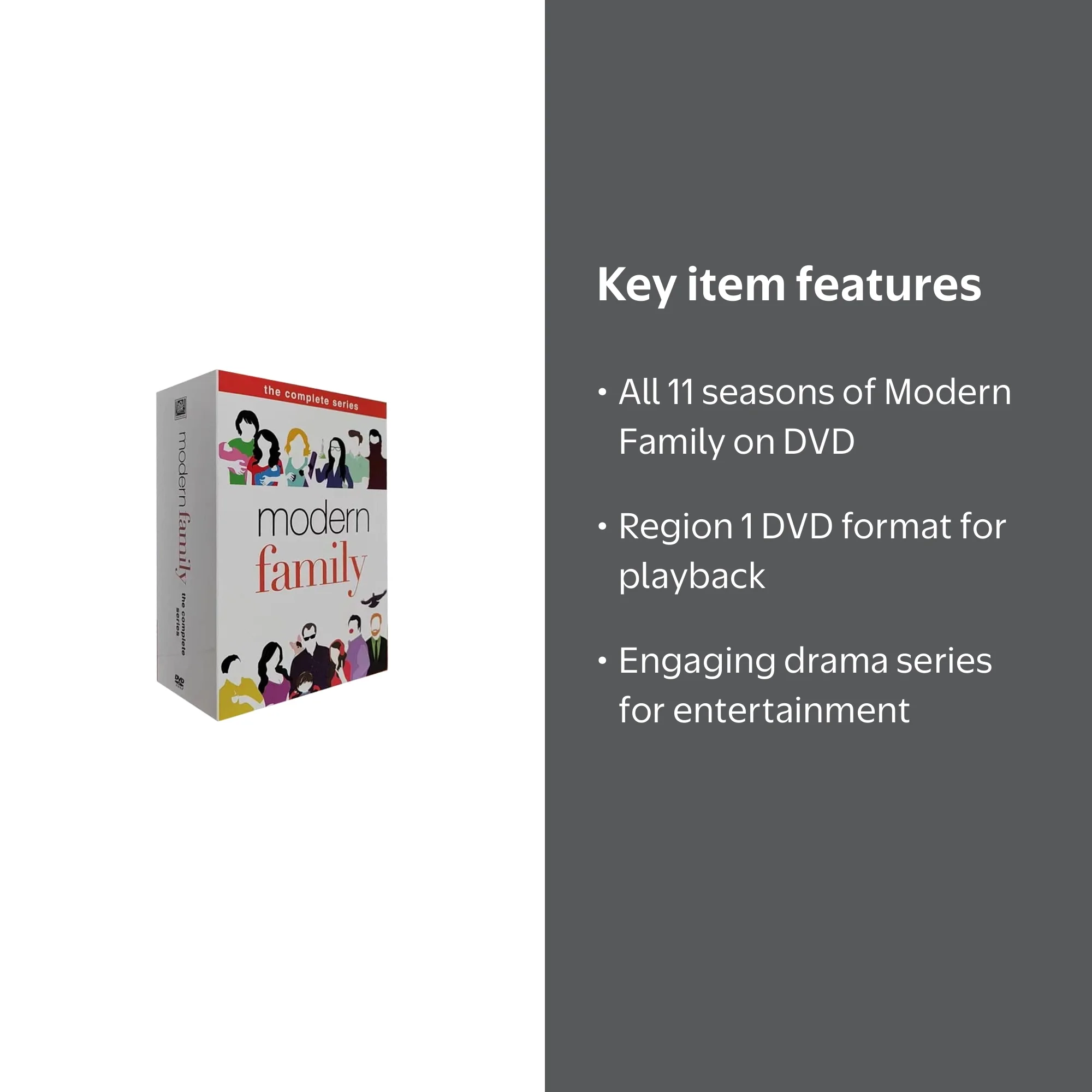 Modern Family Complete Series Seasons 1-11 DVD Set, ABC Hit Show