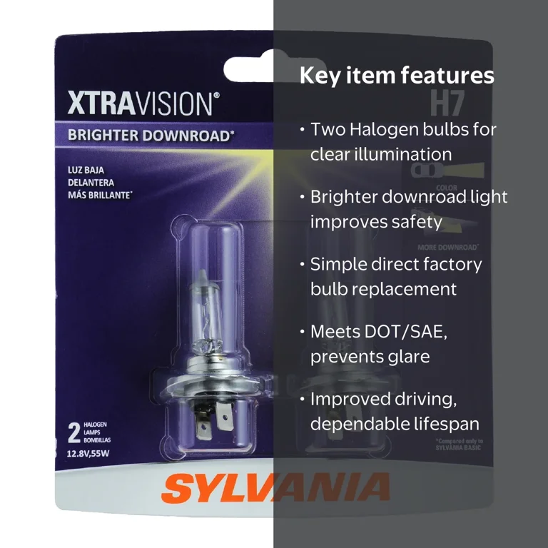 Sylvania, Headlight Bulb, 2 Pack, Brighter Downroad Visibility