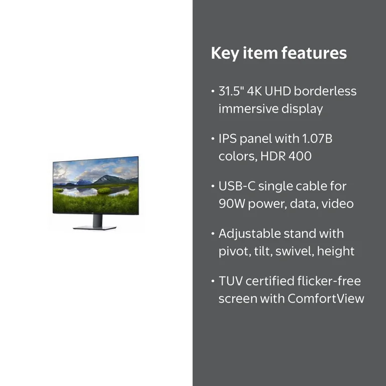 DELL U3219Q 31.5型 4K USB-C IPSモニター Dell U3219Q UltraSharp 31.5