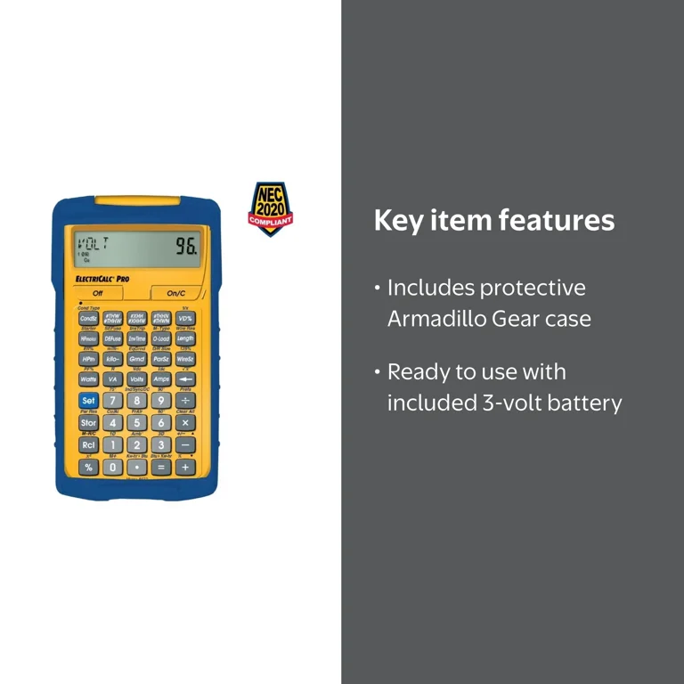 Calculated Industries ElectriCalc Pro Electrical Code Calculator