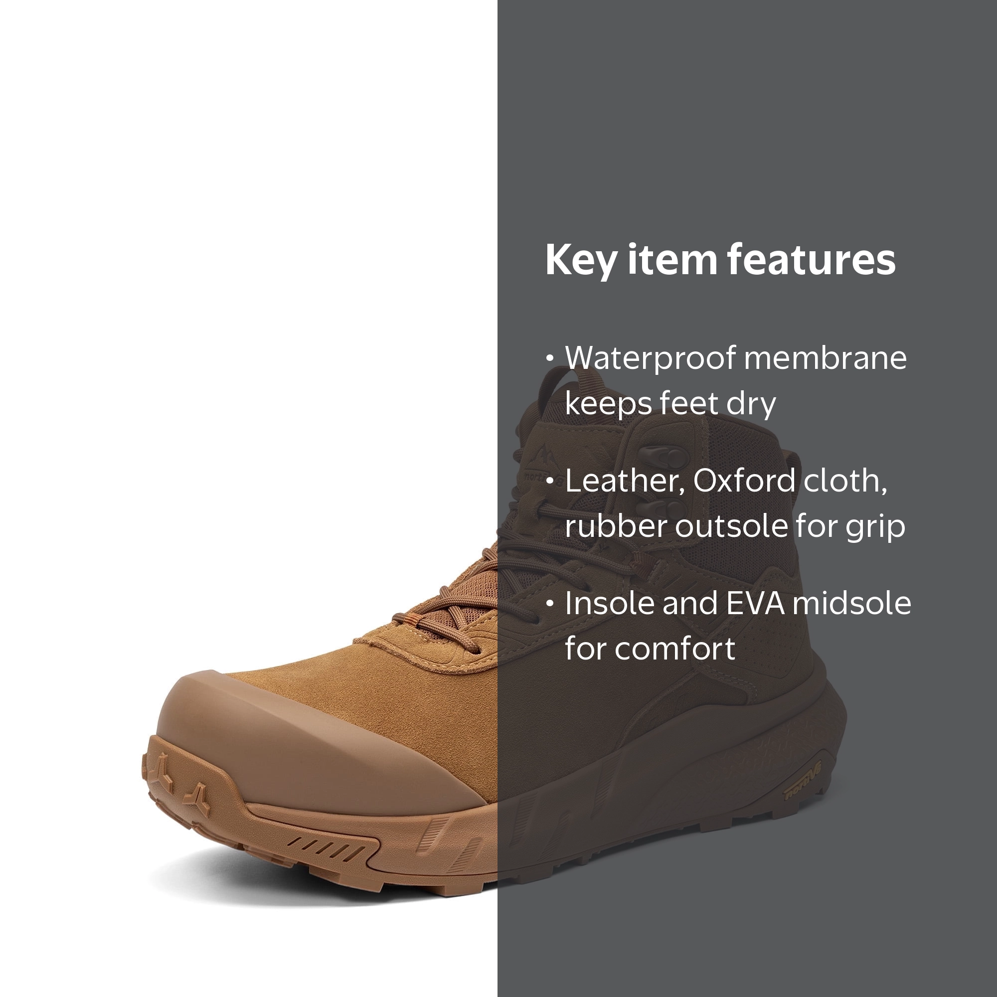 NORTIV 8 Waterproof Composite Toe Work Boots for Men – Lightweight