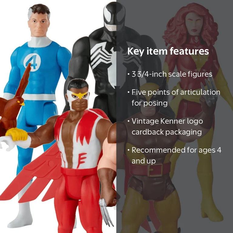 Marvel Legends Retro 375 Collection 3 3/4 inch Action Figures Wave