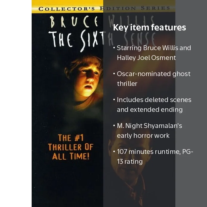 Mill Creek The Sixth Sense [DIGITAL VIDEO DISC], 1999, Horror