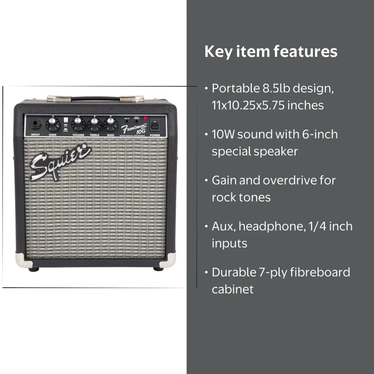Fender Frontman 10G Guitar Amp, 10 Watt, 6