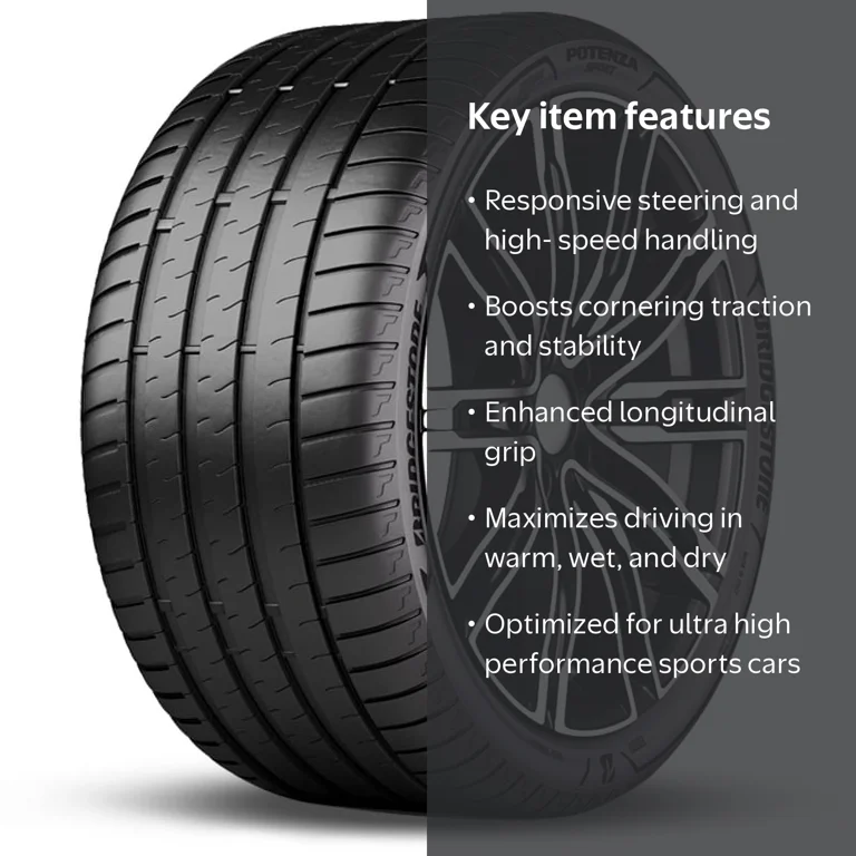 1 Bridgestone Potenza Sport 265/35R19 98Y MAX Performance UHP