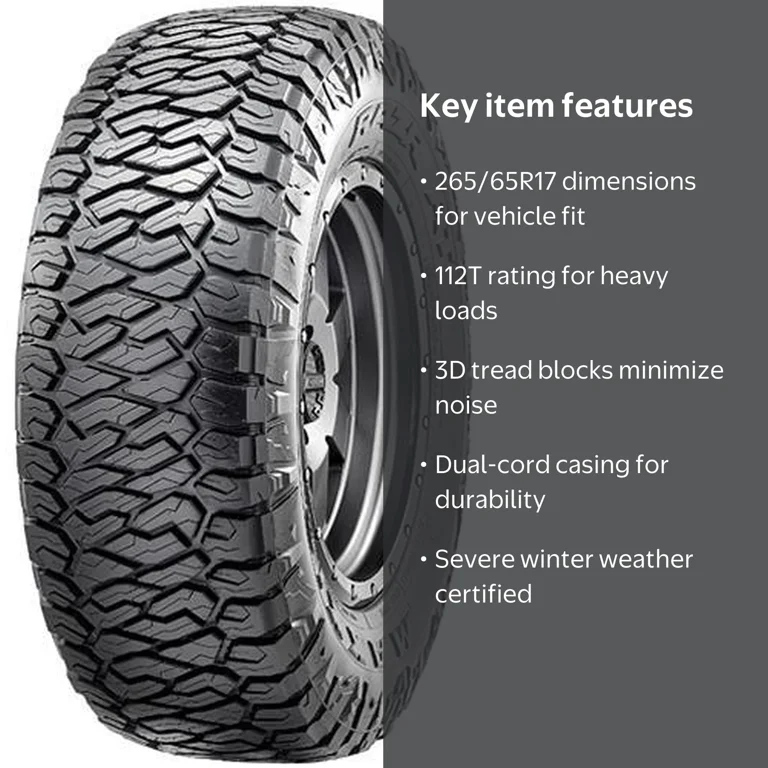 Maxxis, All Terrain Light Truck Tire, 265/65R17 112T - Walmart.com