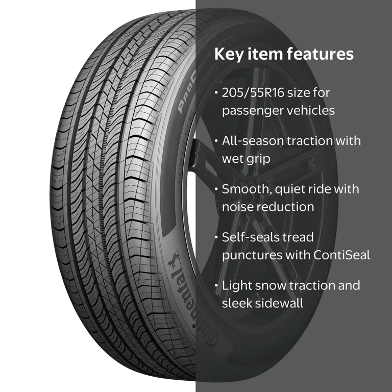 Continental ProContact TX All Season 205/55R16 91V Passenger Tire