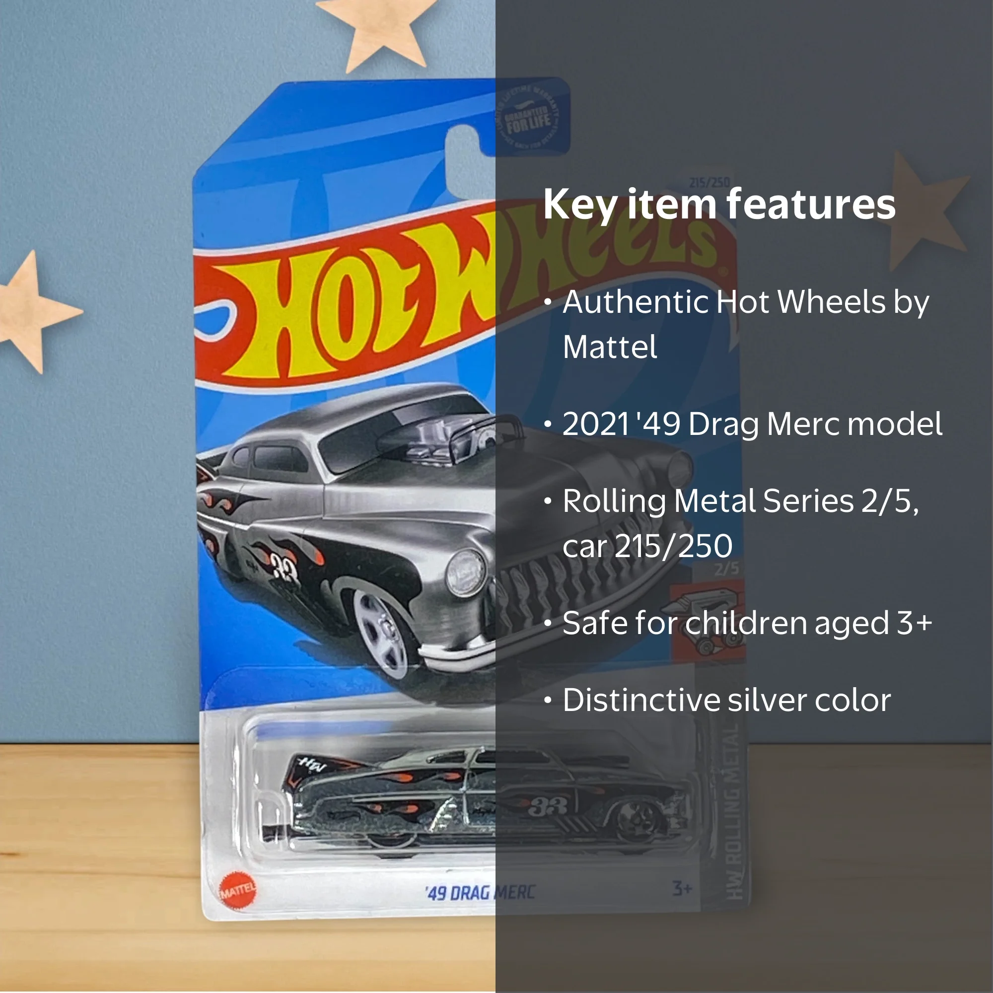 Hot Wheels '49 Drag Merc - Rolling Metal Series 2/5 - Walmart.com