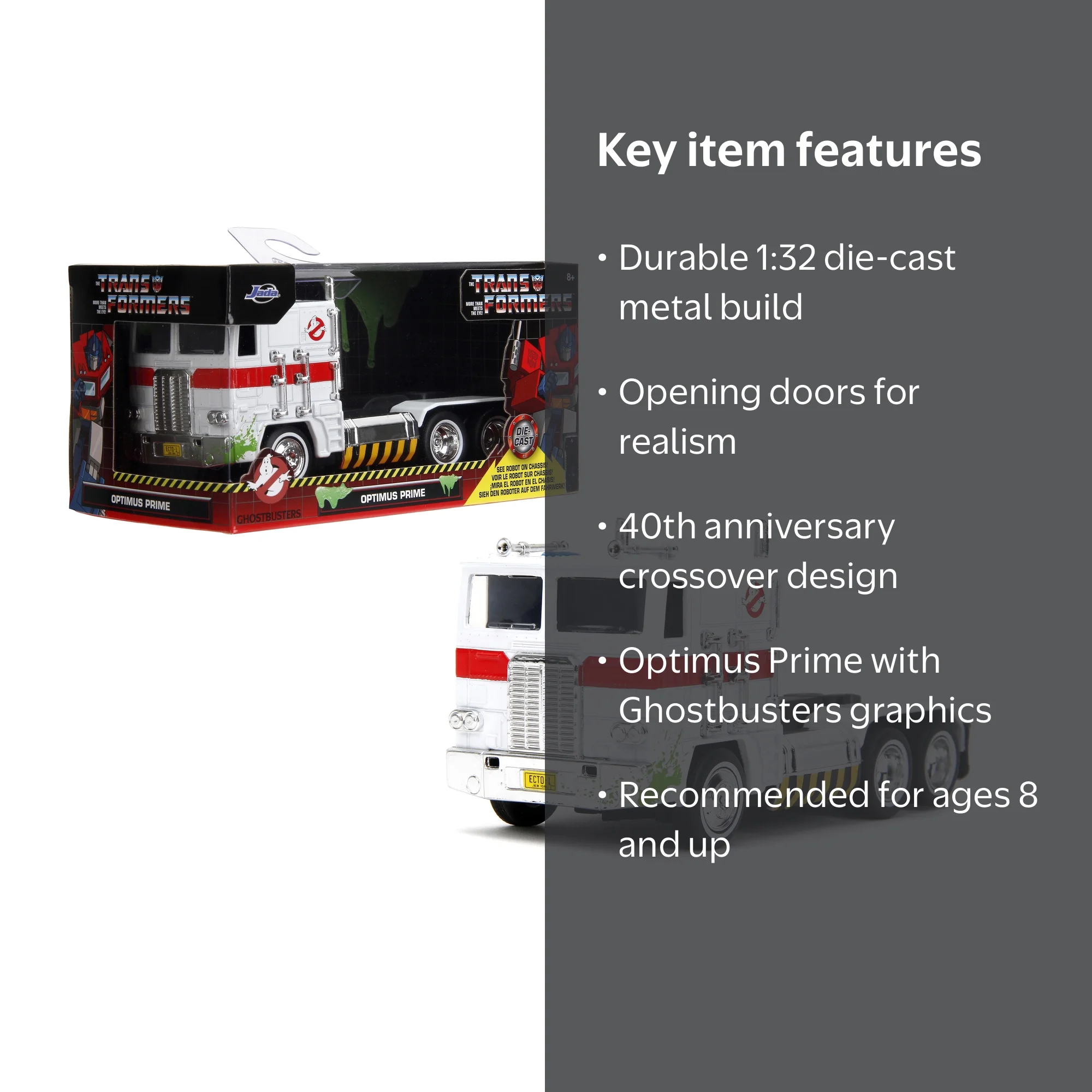 Ghostbusters x Transformers Optimus Prime G1 Mashup by Jada Toys