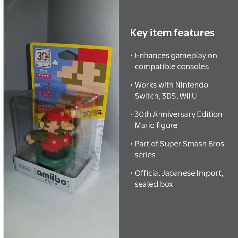 amiibo, Mario's 30th Anniversary, Classic Mario Amiibo, Nintendo