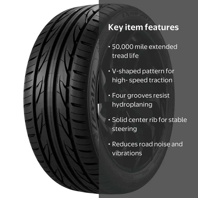 Lexani, Passenger Tire, 205/55R17, UHP All Season, 95V XL