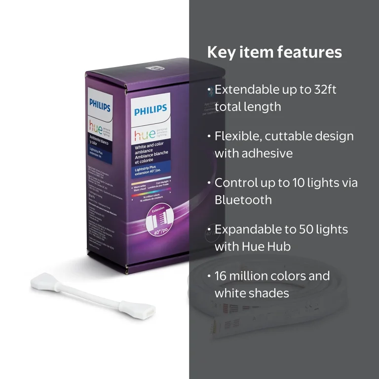 Philips Hue Indoor Light Strip Plus Extension LED 40 inch