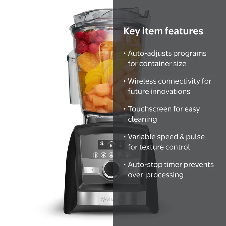 Vitamix Ascent Series A3500 Blender - Graphite, 5 Program Settings