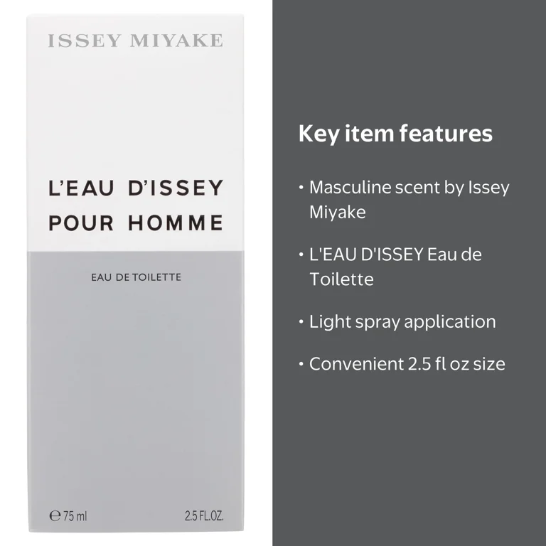 Issey Miyake L'EAU D'ISSEY Eau De Toilette Spray for Men 2.5 oz