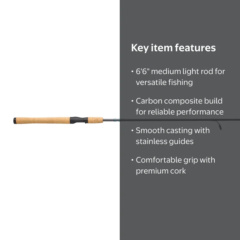Shakespeare Excursion Spin Fishing Rod, 6'6