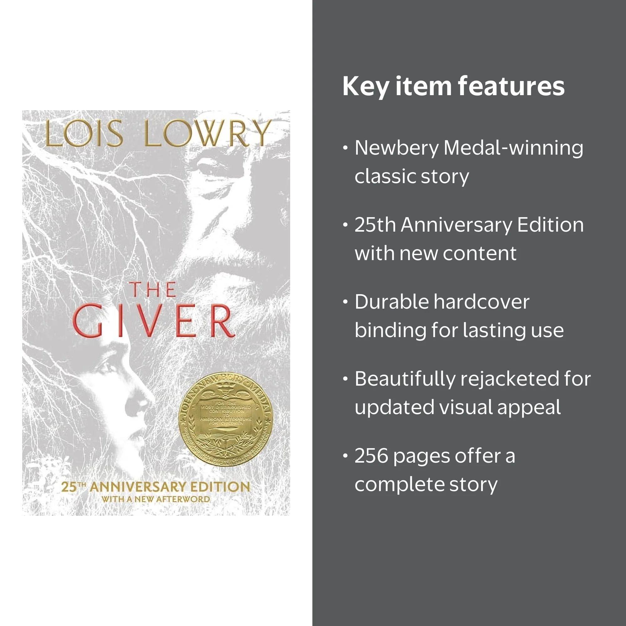 Giver Quartet The Giver 25th Anniversary Edition: A Newbery Award