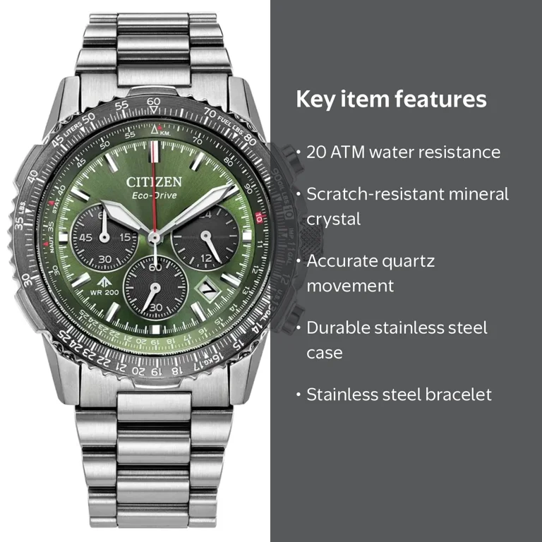 CITIZEN, Men's Promaster Watch, CA4664-60W, Green Dial - Walmart.com