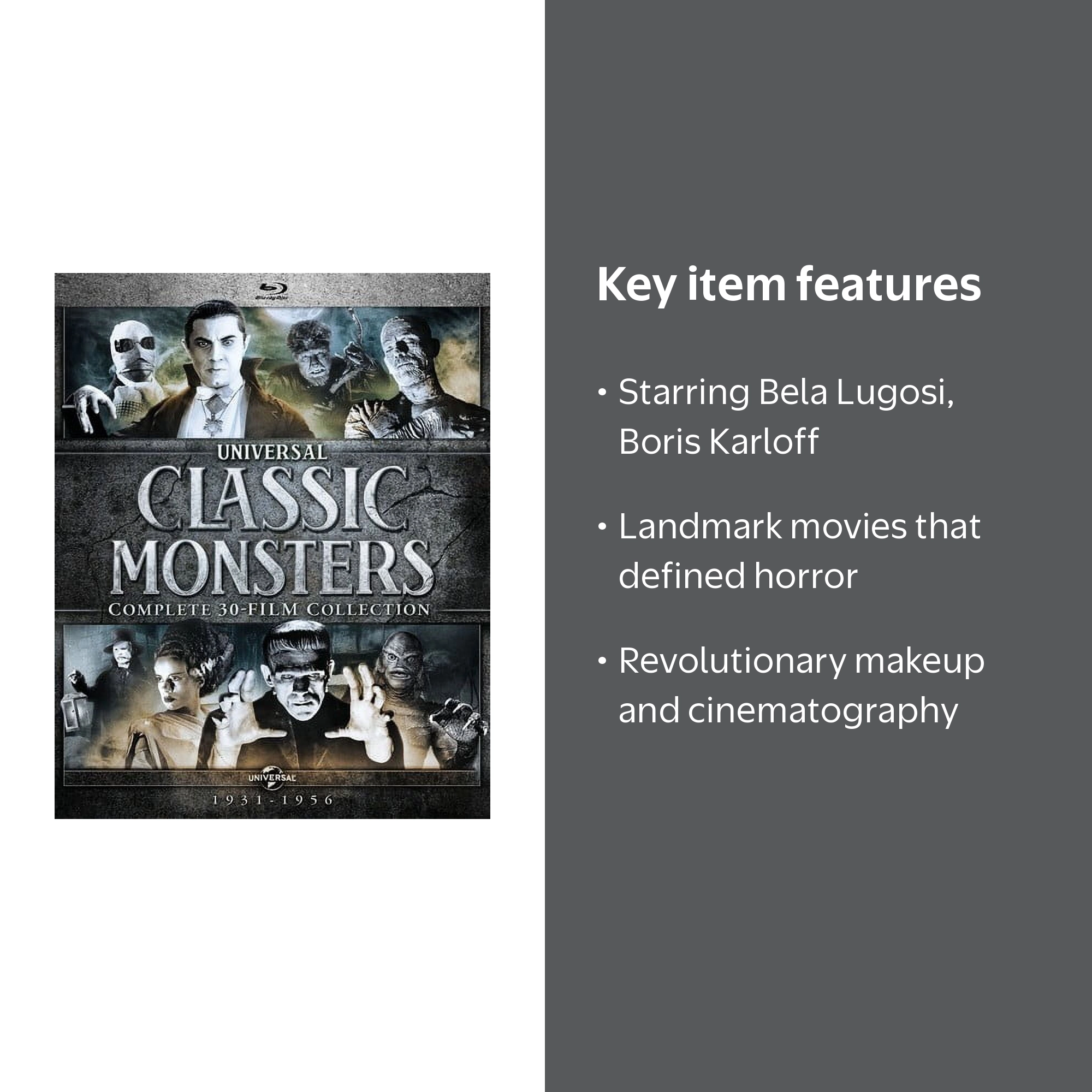 Universal Classic Monsters: Complete 30-Film Collection Blu-ray