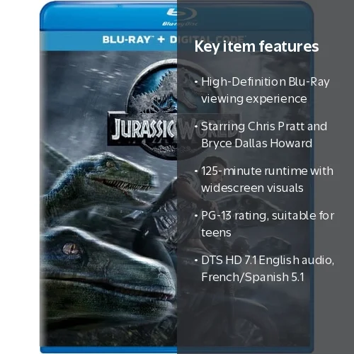 Universal Studios - Jurassic World Blu-ray PG-13 with Deleted