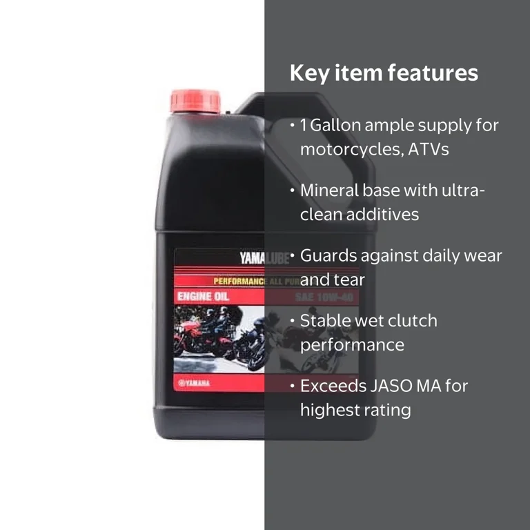 Yamalube, Performance All Purpose 4-Stroke Oil, 1 gal - Walmart.com