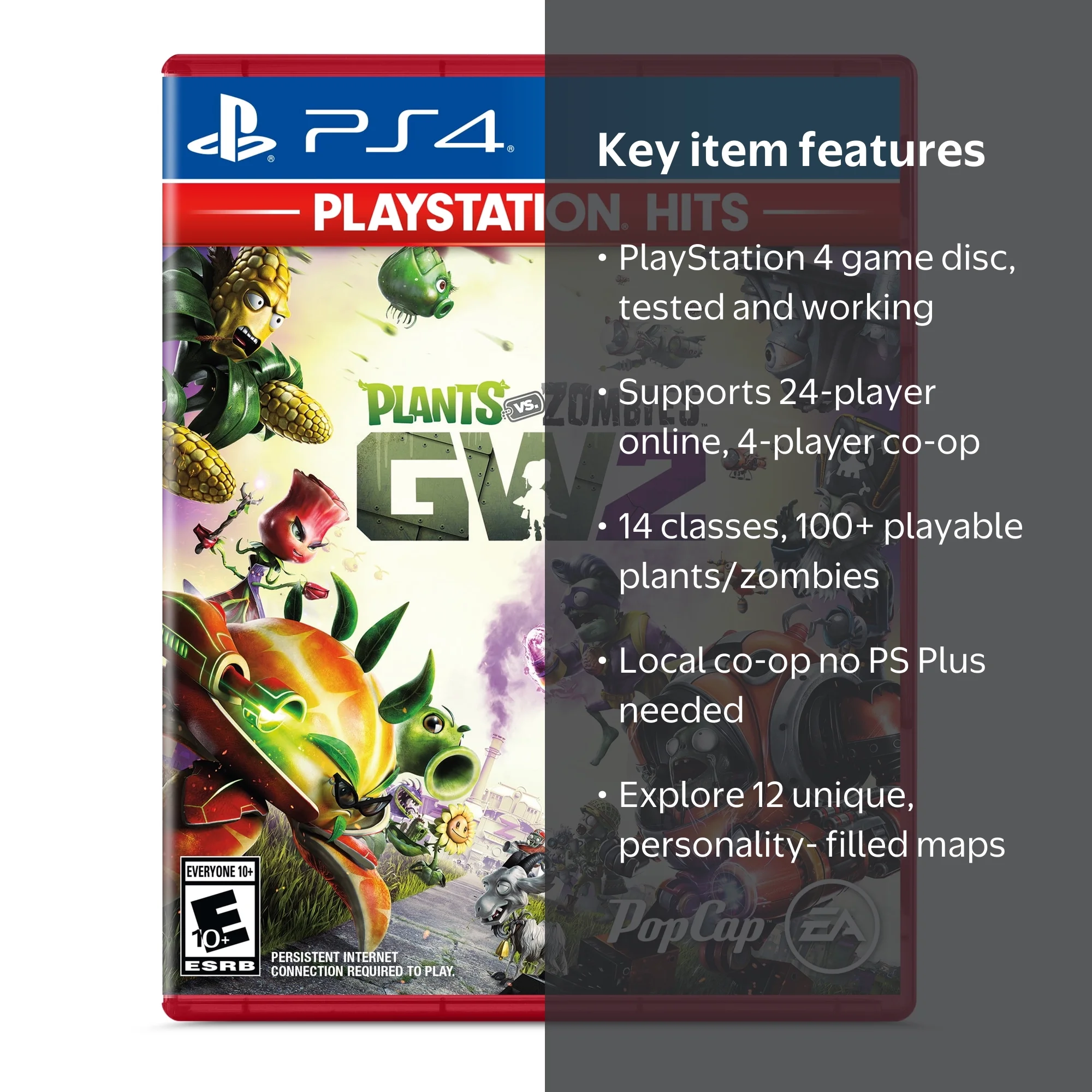 Electronic Arts, Plants Vs Zombies Garden Warfare 2, PS4 Disc, Used -  Walmart.com