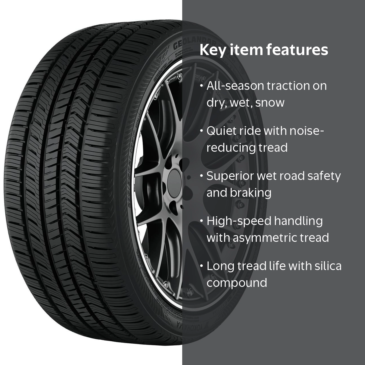 Yokohama Geolandar X-CV 245/75R18 112T BW All-Season Tire with