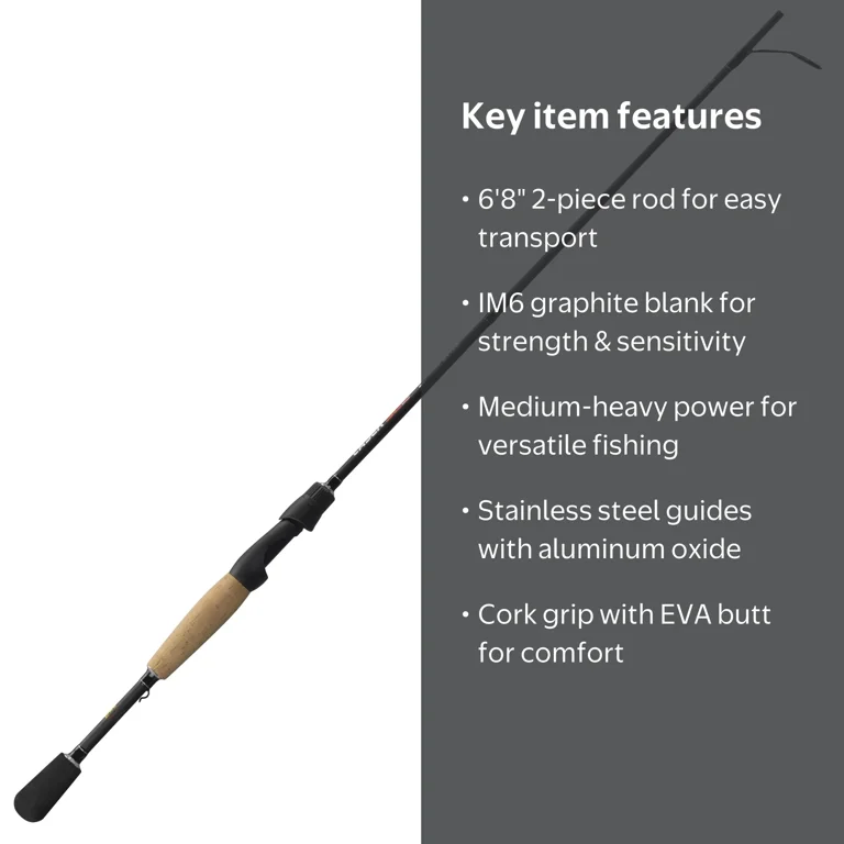 Lew's, Laser SG1 Spinning Fishing Rod, 6'8