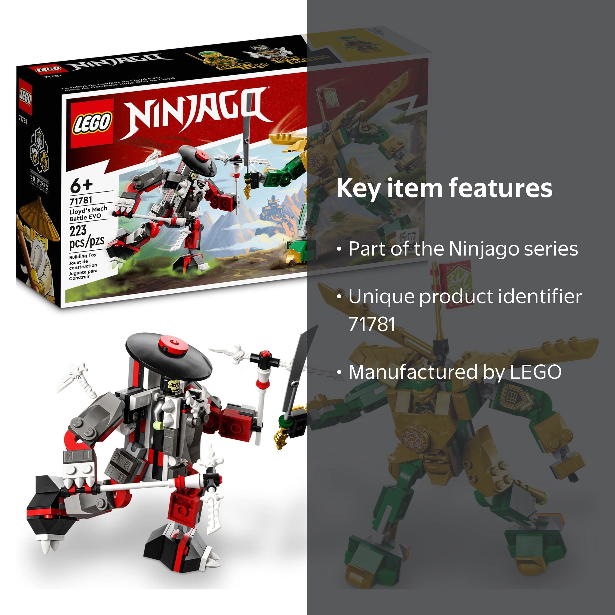LEGO, Ninjago 71781 Multicolor Toy Set, Building Blocks for