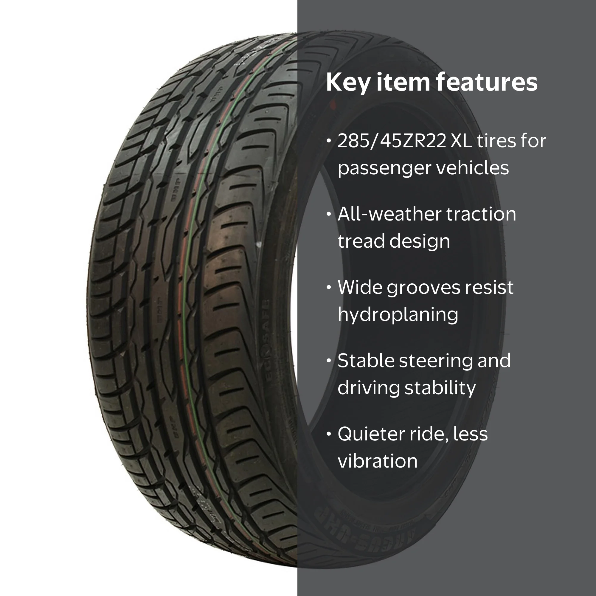Free Shipping! Zenna All Season Passenger Tire 285/45ZR22 114W XL