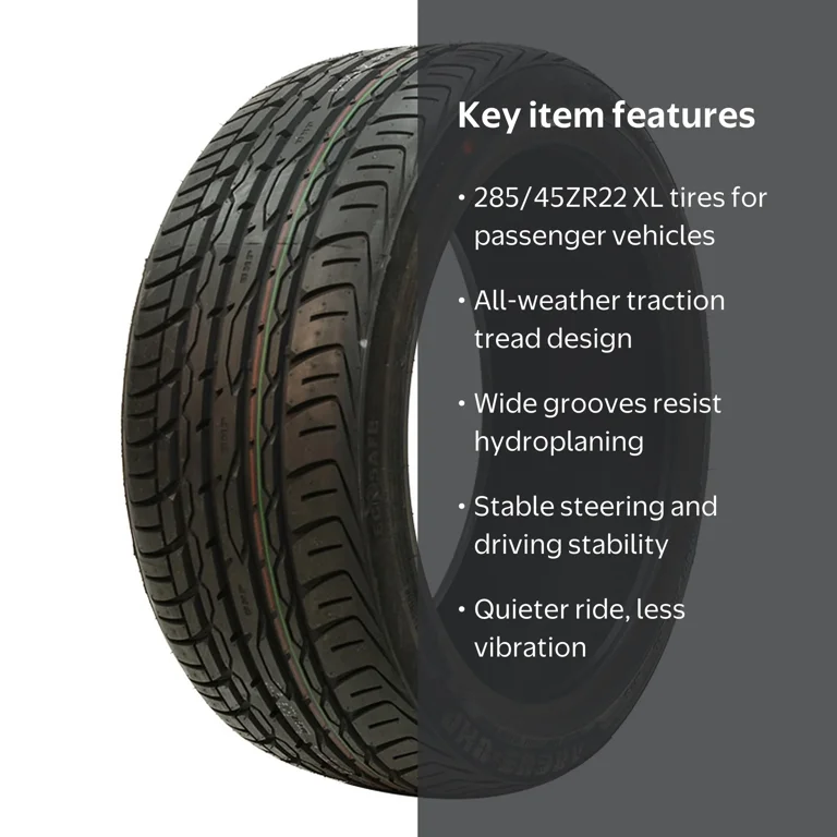 Zenna, Passenger Tire, All Season, 285/45ZR22 114W XL - Walmart.com